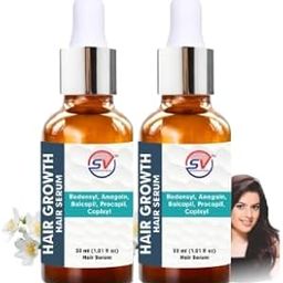 Advanced Hair Growth Serum | 3% Redensyl + 4% Anagain + 3% Baicapil + 1% Capilia Longa, Rosemary, Biotin & Rice Extract | Hair growth & Hair fall control serum for Women & Men | 30mL+30 ML Pack of 2-38