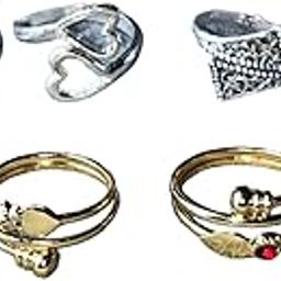 Women & Girls Metal Plated Fancy Toe Ring Adjustable Bichiya/Leg Finger Ring-Combo-4 (A_C_P_110781_Multicolor)-image-70