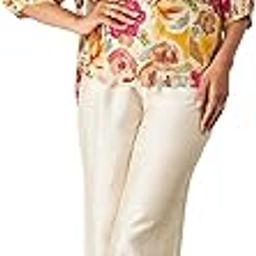 Women's Multicolour Viscose Rayon Floral Print Top and Pant Co-ord Set-picture-24
