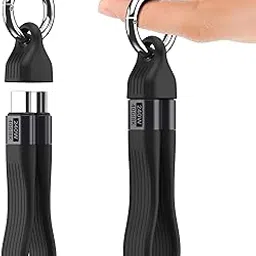 SEEMINE USB C Keychain,Thunderbolt 4 Short USB C Keychain Cable with 240W PD Fast Charging 40Gbps Data Transfer, 8K@60Hz Durable USB C Cable for Gimbal, iPhone, iPad, SSD (1, Black)-image-62