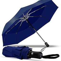Umbrella Windproof Travel Umbrellas for Rain - Easy Auto Open Close, Durable & Compact Umbrella for Travel Windproof Compact Stick Umbrella for Rain, Lightweight Portable Umbrellas for Travel Portable Travel Umbrella - Windproof Umbrella for Rain, Strong and Compact ( Blue )-image-78