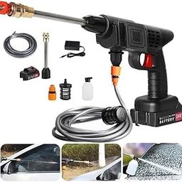 Drumstone 𝟏𝟓 𝐘𝐄𝐀𝐑𝐒 𝐖𝐀𝐑𝐑𝐀𝐍𝐓𝐘 Cordless Portable Wireless Pressure Washer Gun 48V 12000mah High Pressure Water Gun for Car Wash Bike Washing Cleaning| Adjustable Nozzle and 5M Hose Pipe-image-27