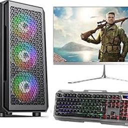 KRYNORCXY Desktop PC with Core i7-860 CPU, 16GB RAM, 512GB SSD, GT 730 4GB Graphics, RGB Cabinet, 22" inch LED Monitor, RGB Keyboard & Mouse, Windows 10 Pro, WiFi-image-49