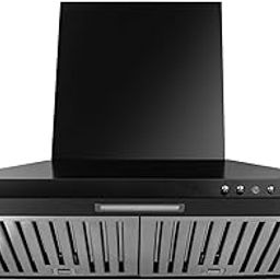 Glen Electric Kitchen Chimney, Pyramid Shape with SS Baffle filters 60cm 1100 m³/h - Black (6050 IN BLK) (Black)-11