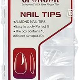 Sponsor 100 Pcs Short Square Nail Tips | Soft Gel Full Cover Clear Gelly Nail Tips | Half Matte, Pre-Filed Acrylic Press-On False Nails for Extension & DIY Nail Art (shape - Almand)-image-91