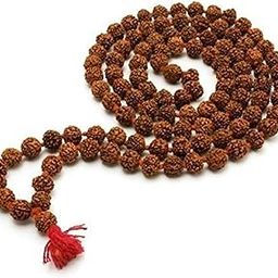 Rudraksha Mala for Men - 108 Beads Original 8 mm Panchmukhi Necklace, Japa Mala for Meditation, Prayer, and Spiritual Fashion-image-26