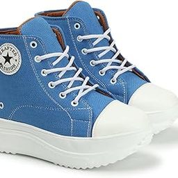 High Ankle Synthetic Denim Winter Boots For Womens And girls-image-43