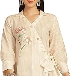Women's Pure Cotton Regular Fit Embroidered Short Top (JOPLJPR781-P)-image-2