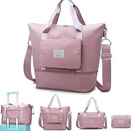 Nylon 42 Cms Imported Travelling Bag for Women/Convertible Travel Luggage/Duffle Bags/Foldable-Expandable Handbags/Waterproof Travel Companion Luggage Bag (Duffle Pouch -Pink)-image-35