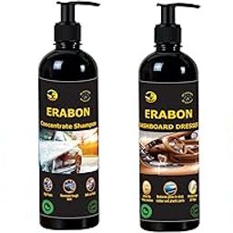 ERABON Car Care Set | Tyre Shiner, Windshield Washer Fluid, Dashboard Polish & Car Wash Shampoo - Combo Pack of 4 (200 ML Each)-18