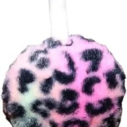 Girl's and Boy's Animal Print Winter Fur Earmuffs (Pink)-image-94