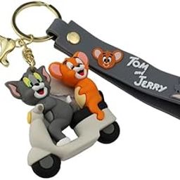 Cat Mouse On Scoter 3D keyRings Attractive Key Rings Gift for Kids Girls Boys Men & Women | Fun and Charming Gift, Keychain for bags, bike, Scooty, Luggage-picture-20