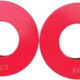 2Pcs Gym Micro Plates Add-on Change Weight Plate for Micro Loading Beginners 1kg Red| Sports Equipment | Outdoor Sports Gear | Exercise Gear-image-40