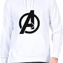 Men's Hooded Neck Regular Fit PC Fleece Avenger Printed Hoodie for Winters (L (P-276)-image-90