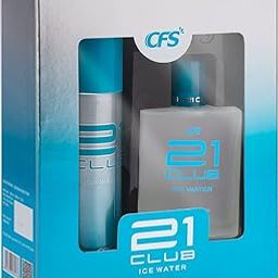 CFS CREATIVE FRAGRANCE SERIES 21 Club Ice Water Deodorant Body Spray & CFS 21 Club Ice Water Perfume Spray Combo For Men, 300ml - Mint, Jasmine, Sandalwood & Lavender-image-8