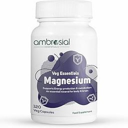 Ambrosial Magnesium Complex Food Supplement | Increases Muscle Functions | Reduces Tiredness | Boosts Energy Levels (Pack of 1-120 Capsules)-image-94