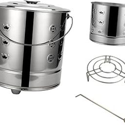 ATORSE Burning Paper Bucket Hollow Burning Paper Barrel for Outdoor Backyard Garden S|Home & Garden|Yard, Garden & Outdoor Living|Outdoor Cooking & Eating|Fire Pits & Chimineas-image-47