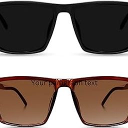 Black & Brown Aviator | Polarized and 100% UV Protected Sunglass | Square Sunglasses for Men & Women | Cooling Goggles Black Brown Shades Unisex Sunglass (Pack Of 2)-picture-14