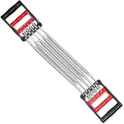Konex Steel 5 Spring Chest Expander | Adjustable Multi-Functional Fitness Exerciser for Home & Gym (Black)-97