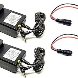 INVENTO 2Pcs 5V 2A DC Power Supply 10 Watts DC Adaptor AC to DC Converter SMPS with DC Jack Alligator Clip 20 AWG Silicone Wire-24