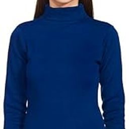 HIGH Neck Women Thermal Inner WEAR Cotton Blend Multilayered Fabric-image-9