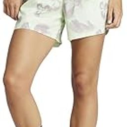 adidas Women's Floral Graphic Woven Shorts, ivory/semi green spark/preloved fig, XS-image-3