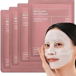 Bio-Collagen Overnight Face Mask | Korean Glass Skin Hydrogel Mask for Deep Hydration, Pigmentation, Anti-Aging & Pore Minimizing | Hyaluronic Acid, Niacinamide, Vitamin E & Centella-22