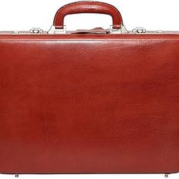 Genuine Leather Briefcase with Combination Lock-picture-51