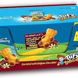 Mulberry Tufy Teddy Soft Cakes | Enriched with Belgian Chocolate | Mono Outer Cookie Cake | Vegetarian Chocolate Cake For Kids and Adults | Pack of 2 | 300 gms x 2-image-42