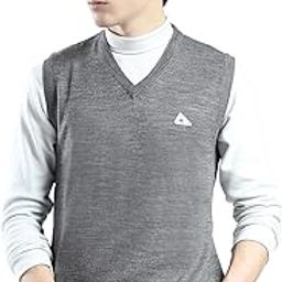 Men's Regular Fit Pullover | Solid Pattern | Pull On Closure with Sleeveless V Neck Winter Pullover for Men's-picture-7