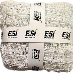 ESI EASY SHOP.INN® Nylon Knotted Anti-Bird Net UV Stabilized Multi Filament with Tying Ropes Attached, Cable Ties & Cup Hooks for Easy Installation (12 x 8 Feet)-25