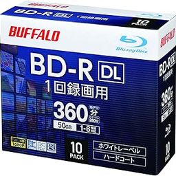 Buffalo RO-BR50V-010CW/N Blu-ray Disc, BD-R DL, For Single Recording, 50GB, 10-Disc Case, Double Layer, 1-6x Speed, White Label-image-25