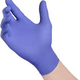 TechNiGlove RV404 Rival Accelerator Free Low Extractable Gloves, Capacity, Volume, Nitrile, x Large, Blue (Pack of 200)-image-77