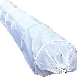 MYADDICTION Garden Tunnel Shade Net Cover Portable Cloche Hoops for Courtyard Patio Farm White-image-11