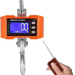 WeighTAJ Digital Hanging Scale/Industrial Compact Crane Scale with Remote Control, Precise load Sensor Backlit LCD Display, for Farm, Factory, Warehouse, Industry, Construction (WT-OCSP1-500kg)-3