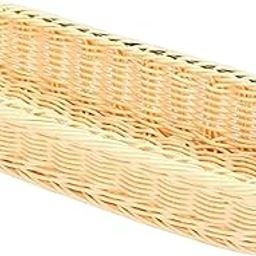 Woven Storage Baskets Container Organization for Cupboards Napkins Beige-image-74