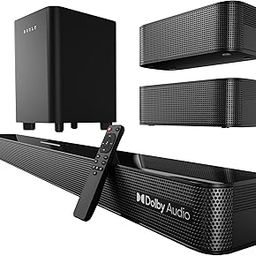Boult Newly Launched X625 5.1ch Dolby Digital 625W Bluetooth Soundbar with Down-Firing Subwoofer Surround Sound Home Theatre, Dedicated DSP, USB/HDMI/AUX & Optical Fiber Connectivity Speaker for TV-26