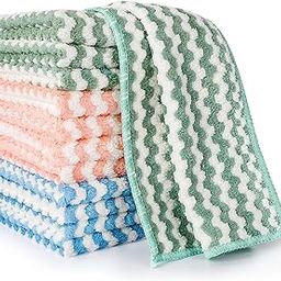 Thea Magic Kitchen Towel Reusable Water Absorbent Multipurpose Cleaning Cloth for Kitchen, Glass Windows,Car,Super Absorbent, Chamois Leather Wipes (25cm x 25cm) (Pack of 5)-image-35