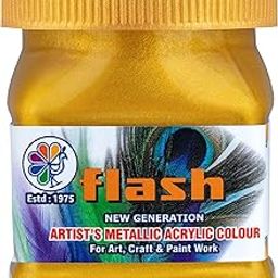 Flash Acrylic Color (Gold Plus, 50ml)-picture-27
