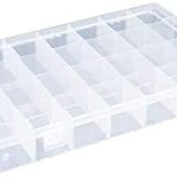 IHC ~ 24 Grid Coin Box ~ Clear Transparent Plastic Storage Box ~ Good for Coin Collection-1