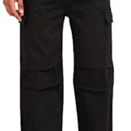 Men Comfort Loose Fit Cotton Cargos Trousers-image-44