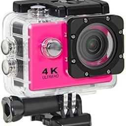 Lapras 𝟏𝟓 𝐘𝐞𝐚𝐫𝐬 𝐖𝐚𝐫𝐫𝐚𝐧𝐭𝐲 4K HD WiFi 16MP Sports Waterproof Camera with Micro SD Card Slot, 2 inch LCD Wide Angle and Multi Language Action Video up to 30M-(Pink)-10