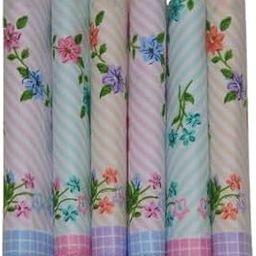 WOMEN 6 PC PRINTED COTTON HANKIES-image-66