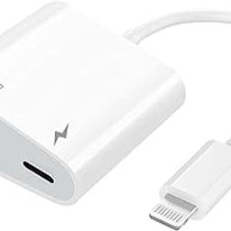 Lighting to Ethernet Adapter, 2 in 1 RJ45 Ethernet LAN Network Adapter for i-Phone/i-Pad/i-Pod, Supports 100Mbps Ethernet Network with Charge Port, Plug and Play, Support All iOS-White-13
