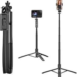 GIFTMAX Q05 Bluetooth Selfie Stick with 61-Inch (156 cm) Extendable Tripod Stand – Multi-Function Selfie Stick with Remote Shutter and Adjustable Phone Holder-image-56