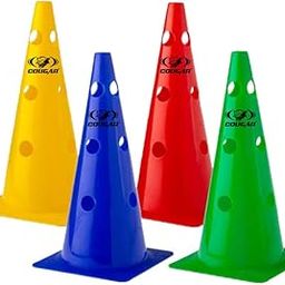 COUGAR Cone Marker, Cone Marker Set, Cone Markers with Holes, Agility Cones, 15 Inch Agility Cone Marker Set (Pack of 8)-0