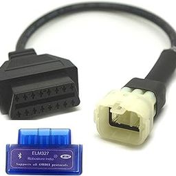 Robostore India Rsi Universal Obd Obd 2 Bike Scanner Cable For Hero Bajaj Ktm Tvs Suzuki Yamaha Royal Enfield & All Other 2 Wheeler Having Ecu (Bajaj Tvs Ktm Cable + Device),Black-image-70
