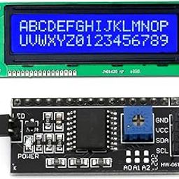 Electronic Spices 16 X 2(Jhd162A) Blue/White Color Dc 5V Character Lcd Display Module With Iic I2C Serial Interface Board Module-12