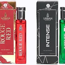 Lyla Blanc | Urban Scent Red Rouge & Intense Perfume | Long-Lasting Fragrance for Men & Women | Bold & Sophisticated Scent | 15ml (Pack of 2)-image-36