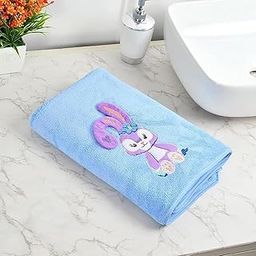 Comforic Microfiber Kids Bath Towel for Boys & Girls | Ultra Soft Quick Dry Baby Towel | Lightweight Newborn Bath Towel | 70x140cm (Blue)-image-85